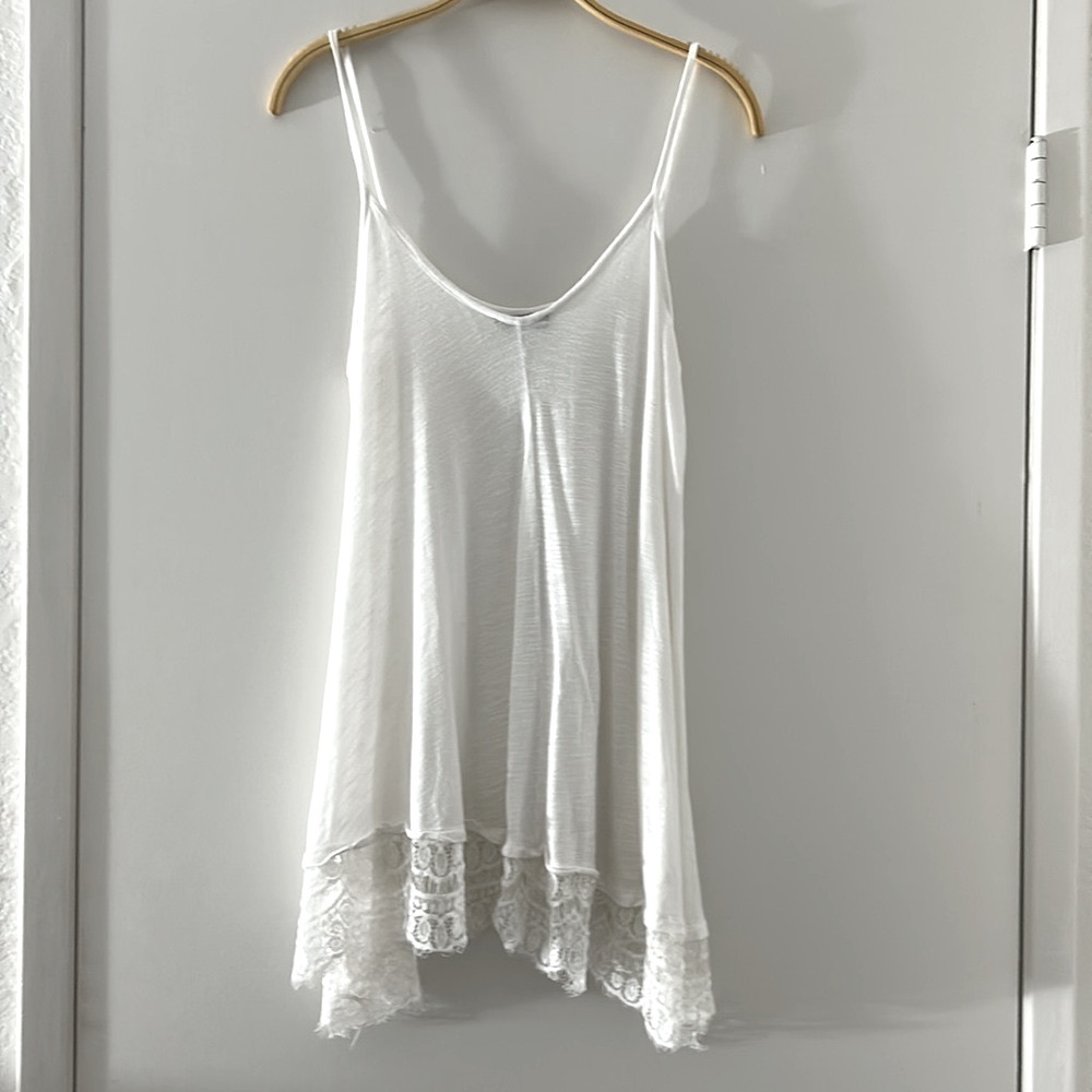 SOLD Asymmetrical White and Black Camisoles. THIS LISTING HAS BEEN SOLD - Picture 6 of 7